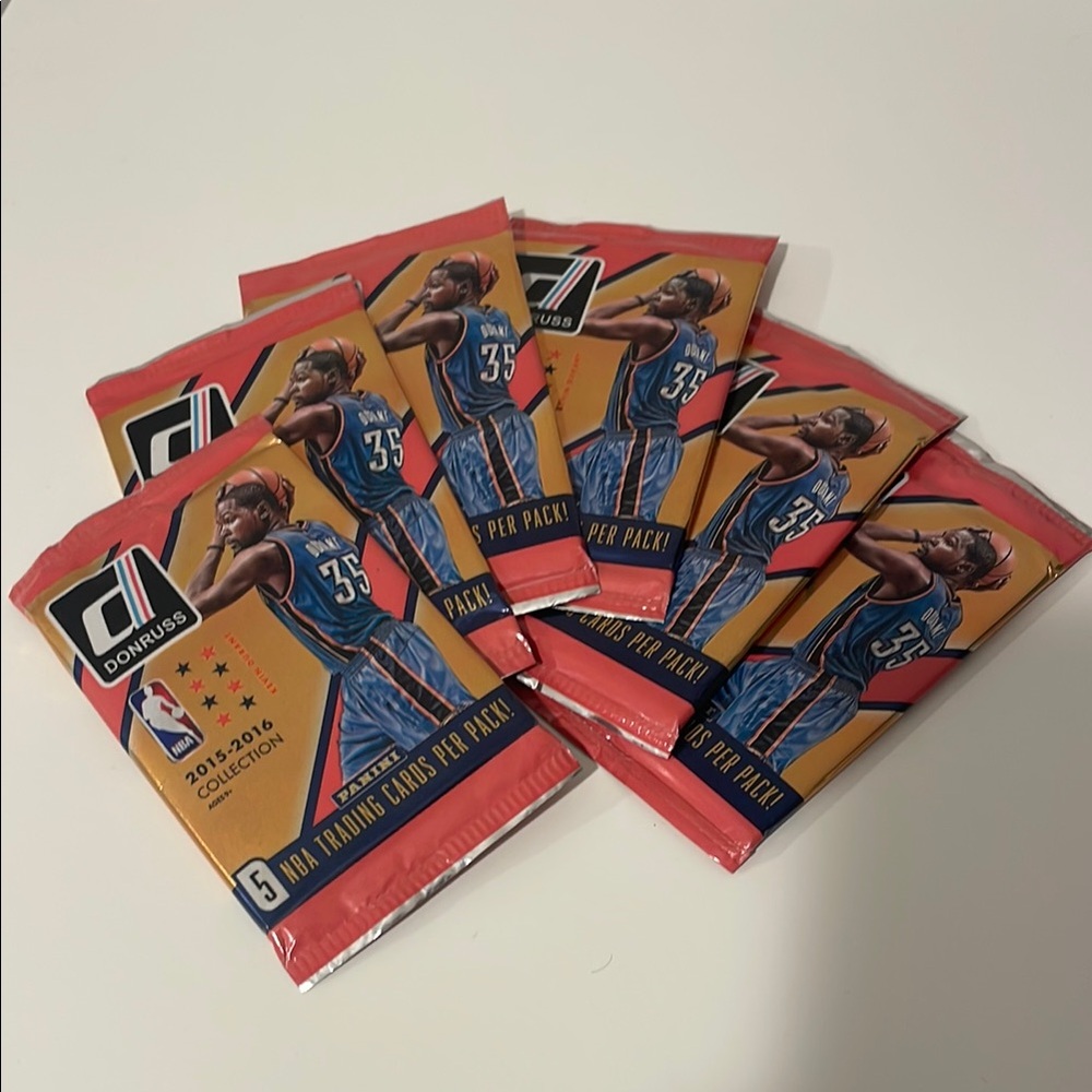 Donruss 2015-16 Basketball Card 5-Packs (Qty: 6)